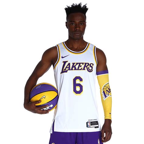 Nike Los Angeles Lakers Nba Erkek Beyaz Basketbol Formas Dn