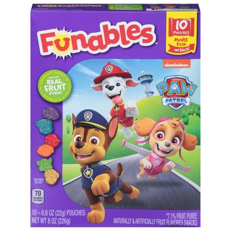 Save On Funables Paw Patrol Fruit Flavored Snacks 10 Ct Order Online