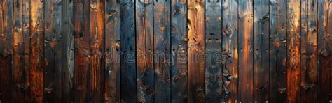 Vintage Rustic Wood Wall Texture For Background Panorama Or Banner