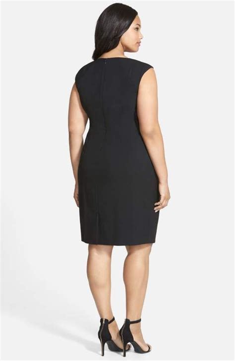 Calvin Klein Side Ruched Sheath Dress Plus Size Nordstrom Sheath