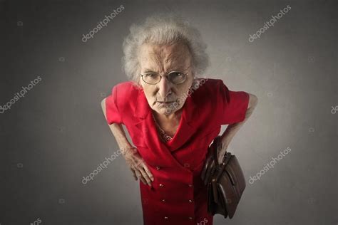 Angry old woman — Stock Photo © olly18 #109846868