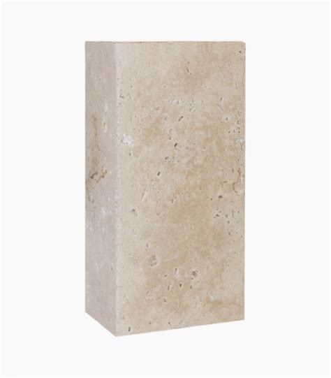 Ivory Tumbled Travertine Thick Paver Ozer Tile Stone