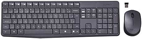 Combo Teclado E Mouse Usb Logitech Sem Fio Preto Usb Mk Amazon