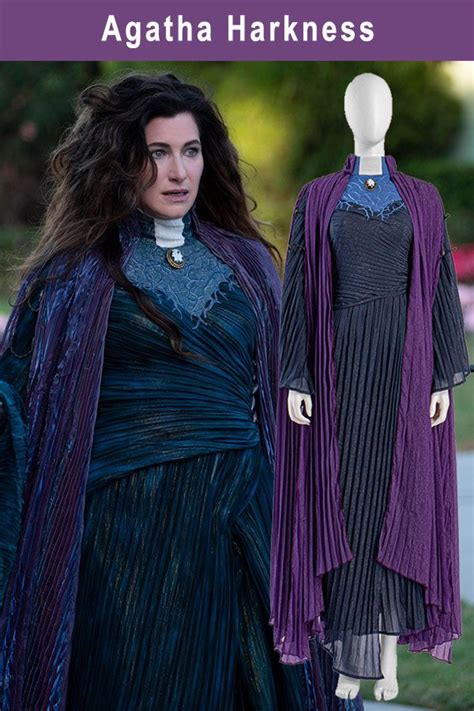 Wandavision Agnes Agatha Harkness Cosplay Costume Takerlama Cosplay