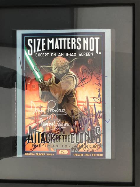 Star Wars Cast Signed Imax Movie Poster