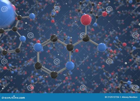 Pyrazinamide Molecule Structure Illustration. Royalty-Free Stock Image ...