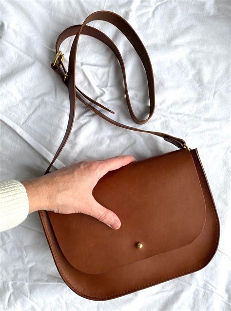 Luxury Leather Saddle Bag Brown Leather Saddle Bag Etsy