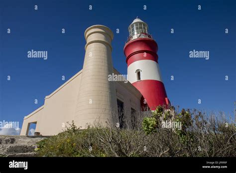 Lighthouse at Cape Agulhas Stock Photo - Alamy