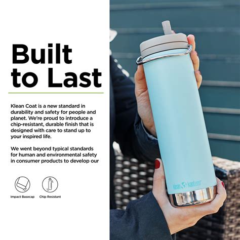 Klean Kanteen Tk Wide Oz Twist Top Blue Tint