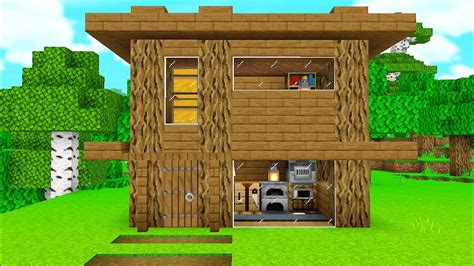 ⚒️ Minecraft How To Build A Wooden House Easy Survival House Tutorial 🏡 Youtube