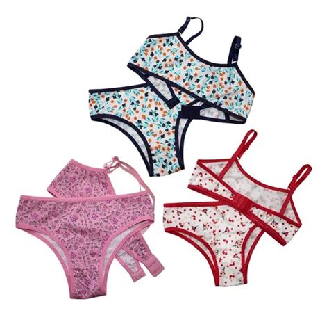 Conjunto Tanga E Top Lingerie Menina Moça Infantil S Bojo à venda em Fortaleza Ceará por