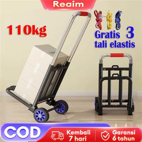 Jual Baru Troley Lipat Bahan Besi Trolley Troli Troly Lipat Besi Galon