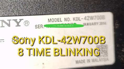 How To Fix 8 Time Blinking In Sony Bravia LED Tv YouTube