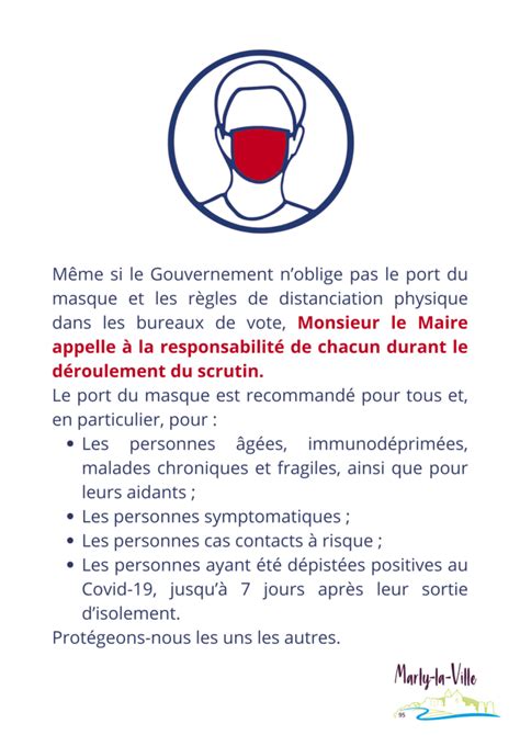 Dimanche le port du masque est recommandé dans les bureaux de vote