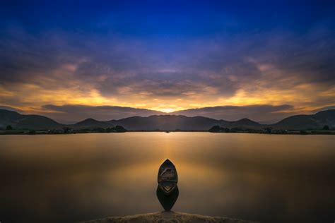 Free Images Sea Coast Calm Rowing Boats Water Sunset Beach