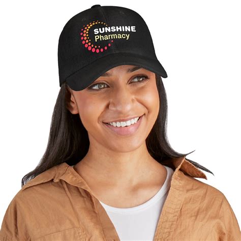 Black Positive Wear Classic Dad S Cap With Buckle Closure Embroidered Personalization