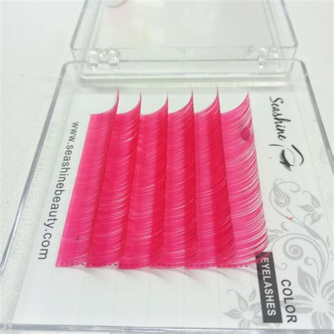 Handmade Pink Individual Eyelash Extension High Quality Pink Individual Lash Exte Individual