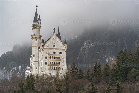 neuschwanstein castle in winter 18805501 Stock Photo at Vecteezy