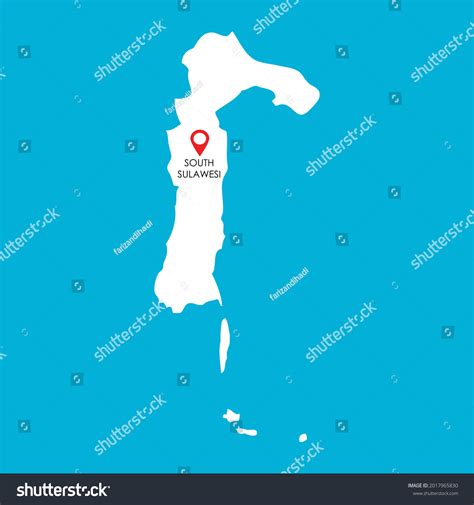 Map Of South Sulawesi In Indonesia With Location Royalty Free Stock