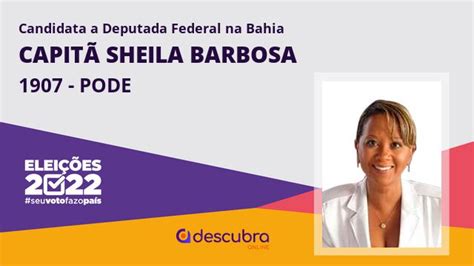 Capit Sheila Barbosa Pode Candidata A Deputado Federal Da Bahia