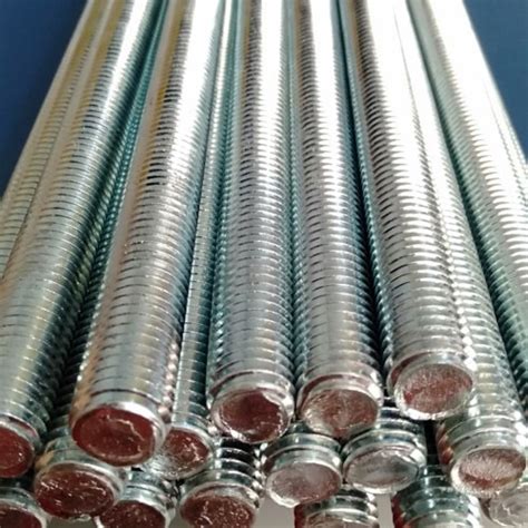 Jual Asdrat M X Stud Bolt Long Drat Galvanis Warna Putih