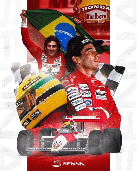 Ayrton Senna The F1 Goat On Behance