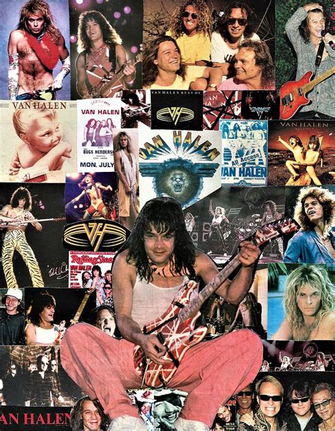 Van Halen Collage 1 Painting By Doug Siegel Fine Art America