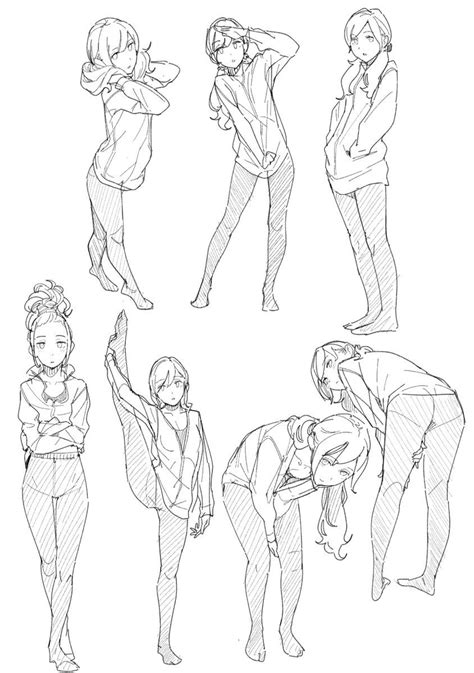 Pin by Lucas Ribeiro Pereira on 線画 Art reference poses Drawing poses