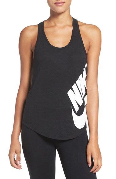 Nike Logo Racerback Tank Nordstrom Workout Tops For Women Athletic Tank Tops Womens