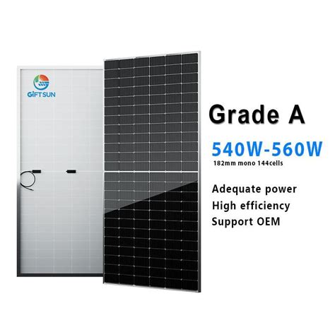 Hot Sale Solar Panel Half Cell Years Warranty W W W