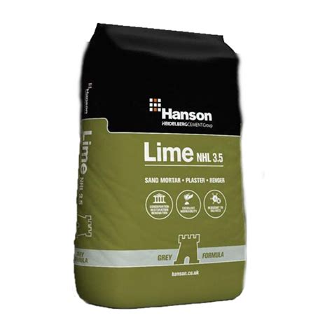 Hanson Natural Hydraulic Grey Lime 25Kg NHL 3 5 Myers Building