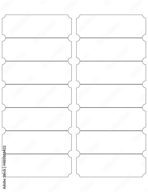 Rectangle Label Template