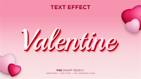 Valentine PSD Text Effect 22653478 PSD