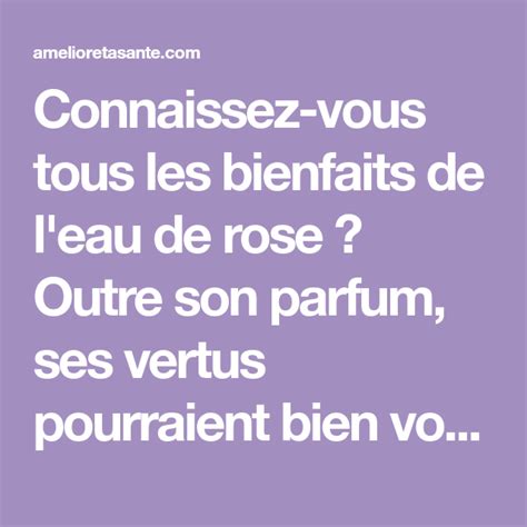 L Eau De Rose Pr Paration Et Merveilleux Bienfaits