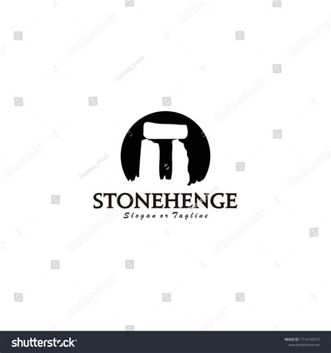 Megalithic Stonehenge Logo Vector Stock Vector (Royalty Free) 1714150315