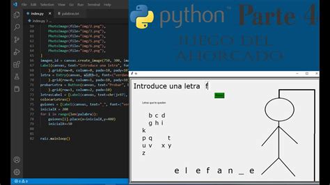 Como Hacer El Juego Ahorcado En Python Parte Youtube