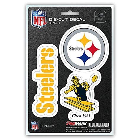 NFL Pittsburgh Steelers Team Decal 3Pack -- Click on the image for ...