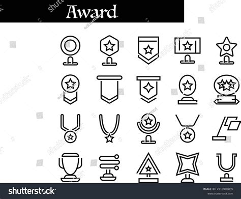 Trophy Icons Different Types Different Purposes Stock Vector (Royalty ...