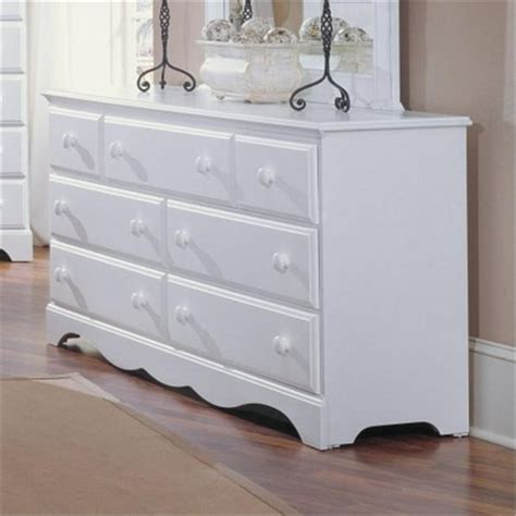 Carolina Furniture 415700 Cottage Triple Dresser Dressers Furniture In White - Walmart.com ...