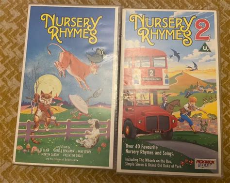 Vhs X2 Nursery Rhymes And Nursery Rhymes 2 Eur 2100 Picclick Fr