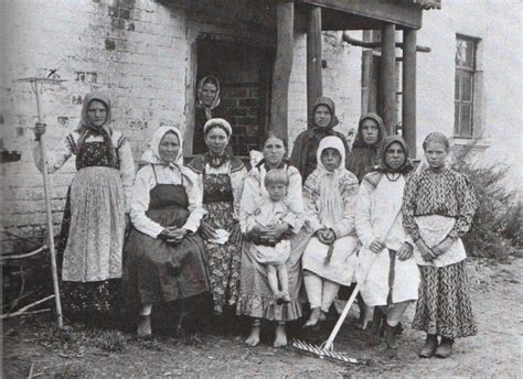 This Is A Nineteenth Century Photograph Of A Group Of Russian Peasant