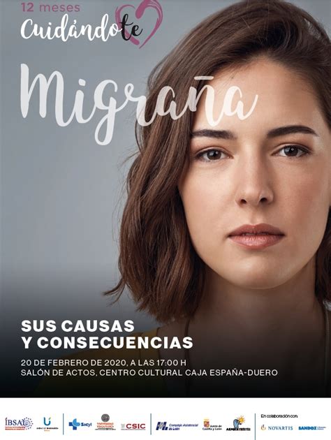 Cartel de la jornada para pacientes de migraña que se celebra en León