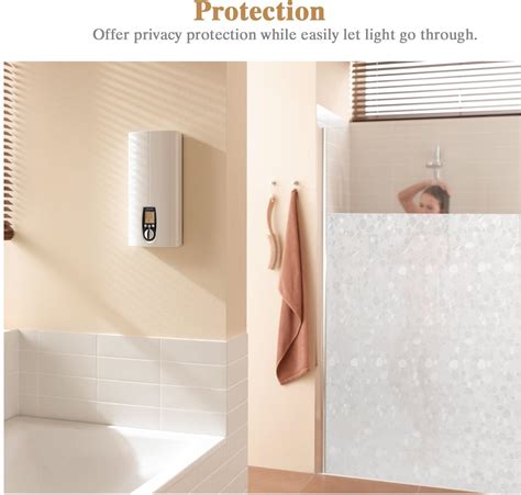 Buy Housolution Refraction Privacy Window Films No Glue Static Privacy