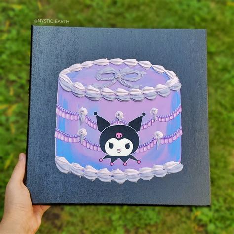 Kuromi Cake Painting Mystic Earth