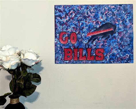 Buffalo Bills art Buffalo Bills NFL acrylic painting | Etsy