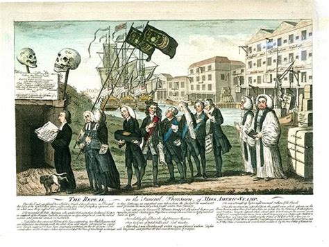 Repeal Of The Stamp Act Cartoons Of 18th Century America American