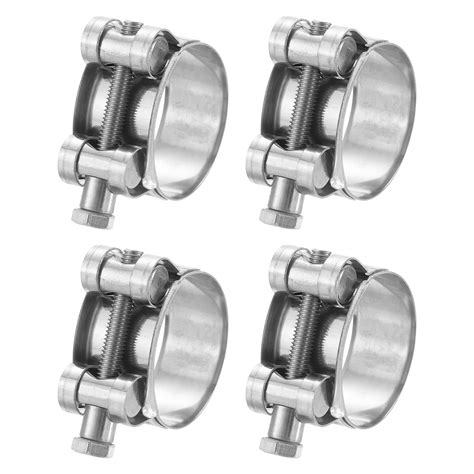 Uxcell T Bolt Hose Clamp 4pack 36 39mm 201 Stainless Steel Intake