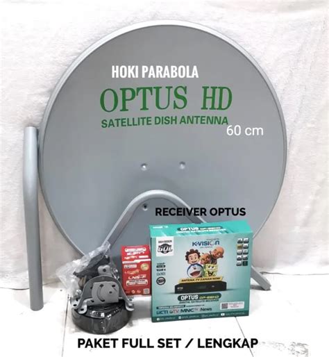 Parabola Mini Optus Cm Full Set Lengkap Termasuk Receiver Optus