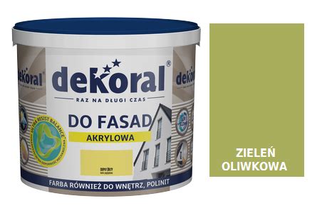 Farba Fasadowa Dekoral Polinit Ziele Oliwkowa L Rab Dom