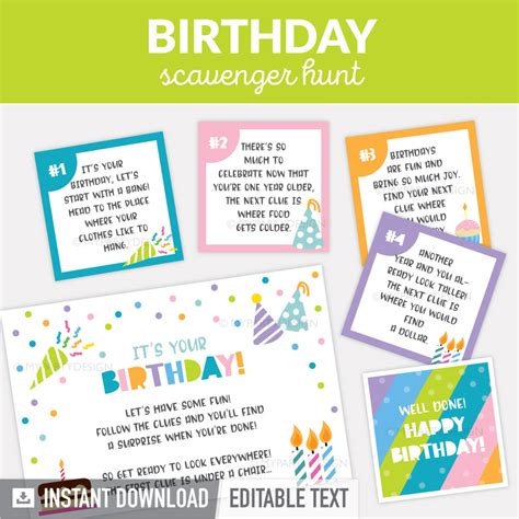 How To Do A Birthday Scavenger Hunt